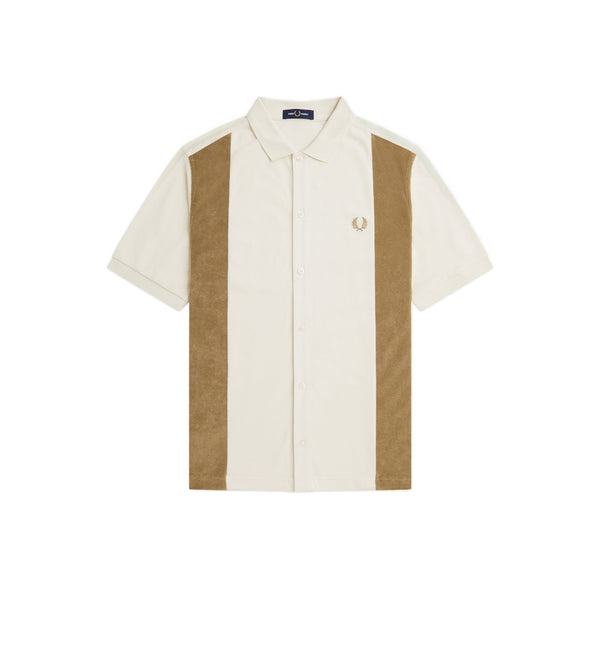 Fred Perry Towelling Panel Polo Shirt M7807