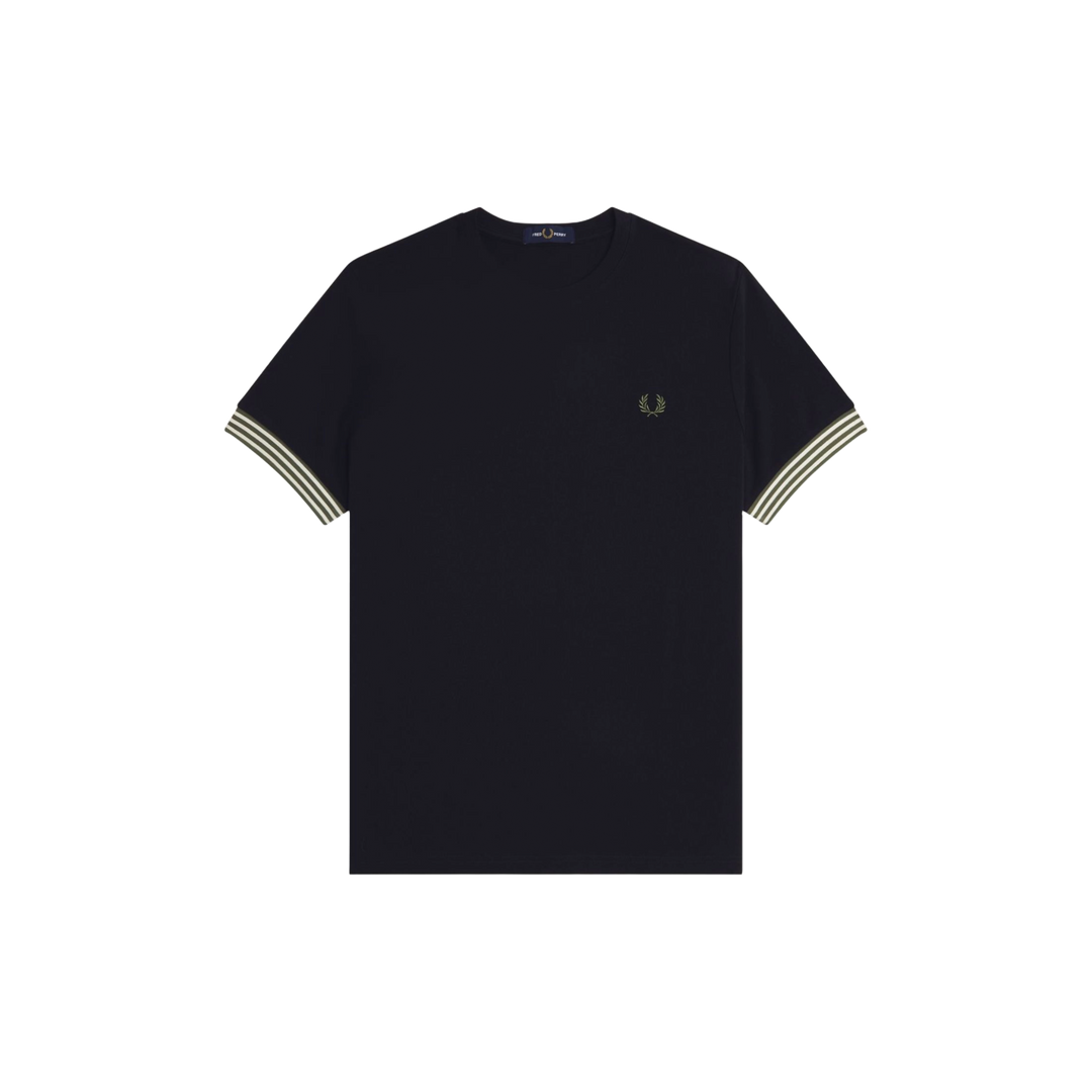 Fred Perry Striped Cuff T-Shirt M7707