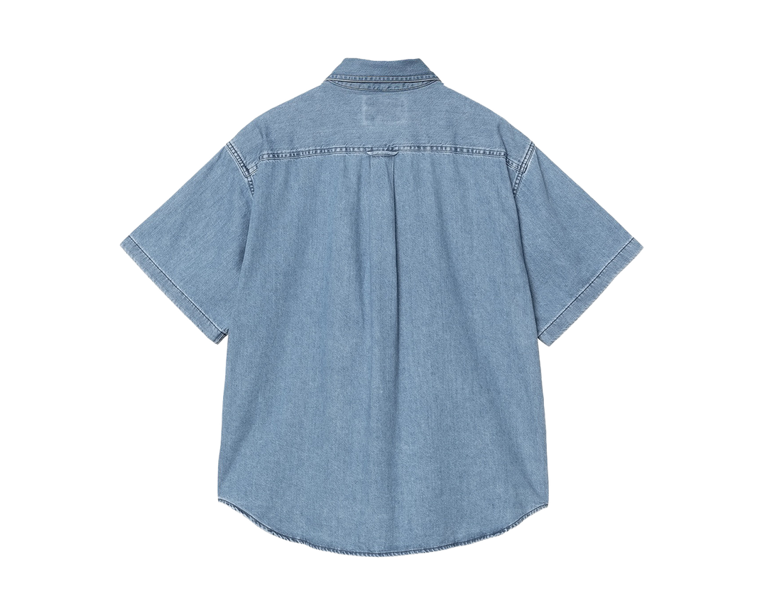 Carhartt WIP S/S Lucas Shirt Blue Bleached
