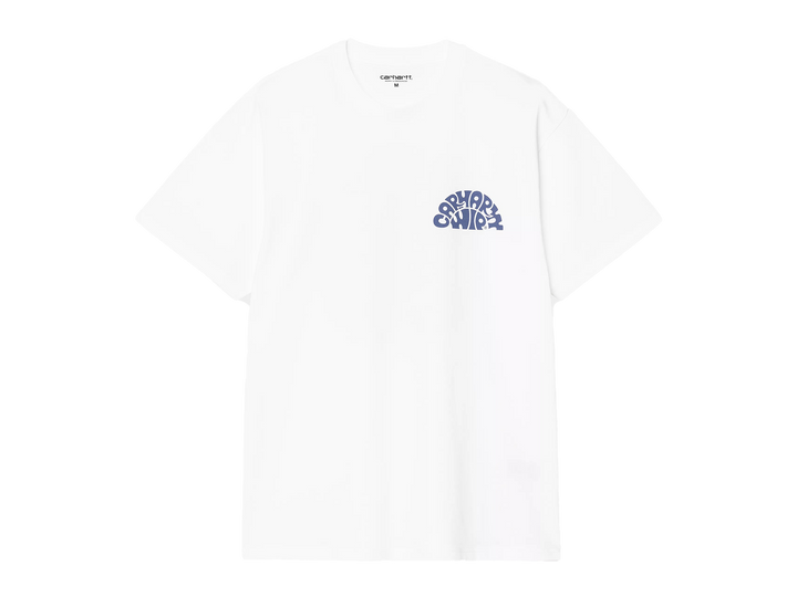 Carharrt WIP S/S Jazzy T-Shirt White / Blue Iris