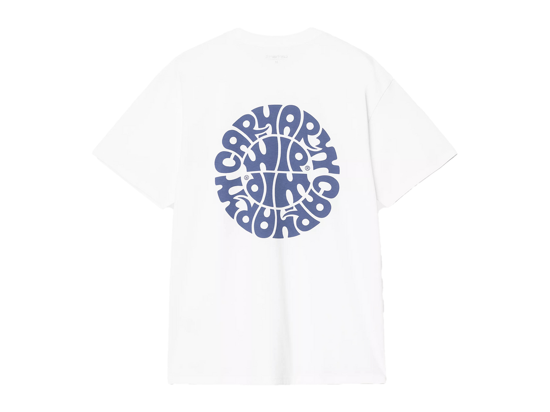 Carharrt WIP S/S Jazzy T-Shirt White / Blue Iris