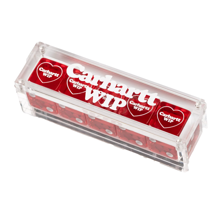 Carhartt WIP Heart Dice Set 100 % Other Scarlet