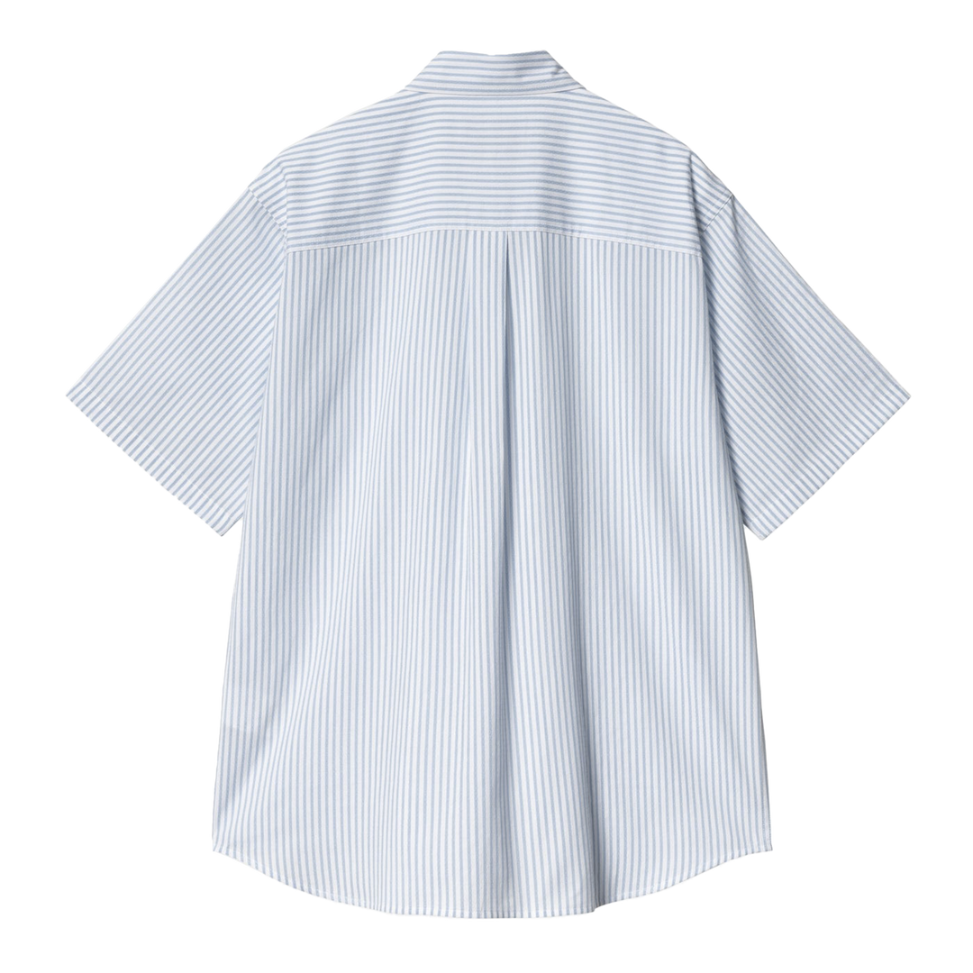 Carhartt WIP S/S Phelps Shirt Stripe Bluebird