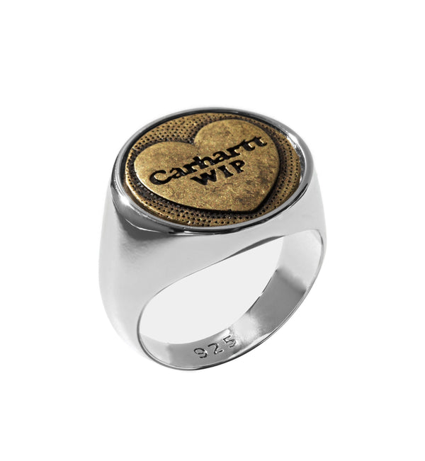 Carharrt WIP Heart Ring 925 Sterling Silver