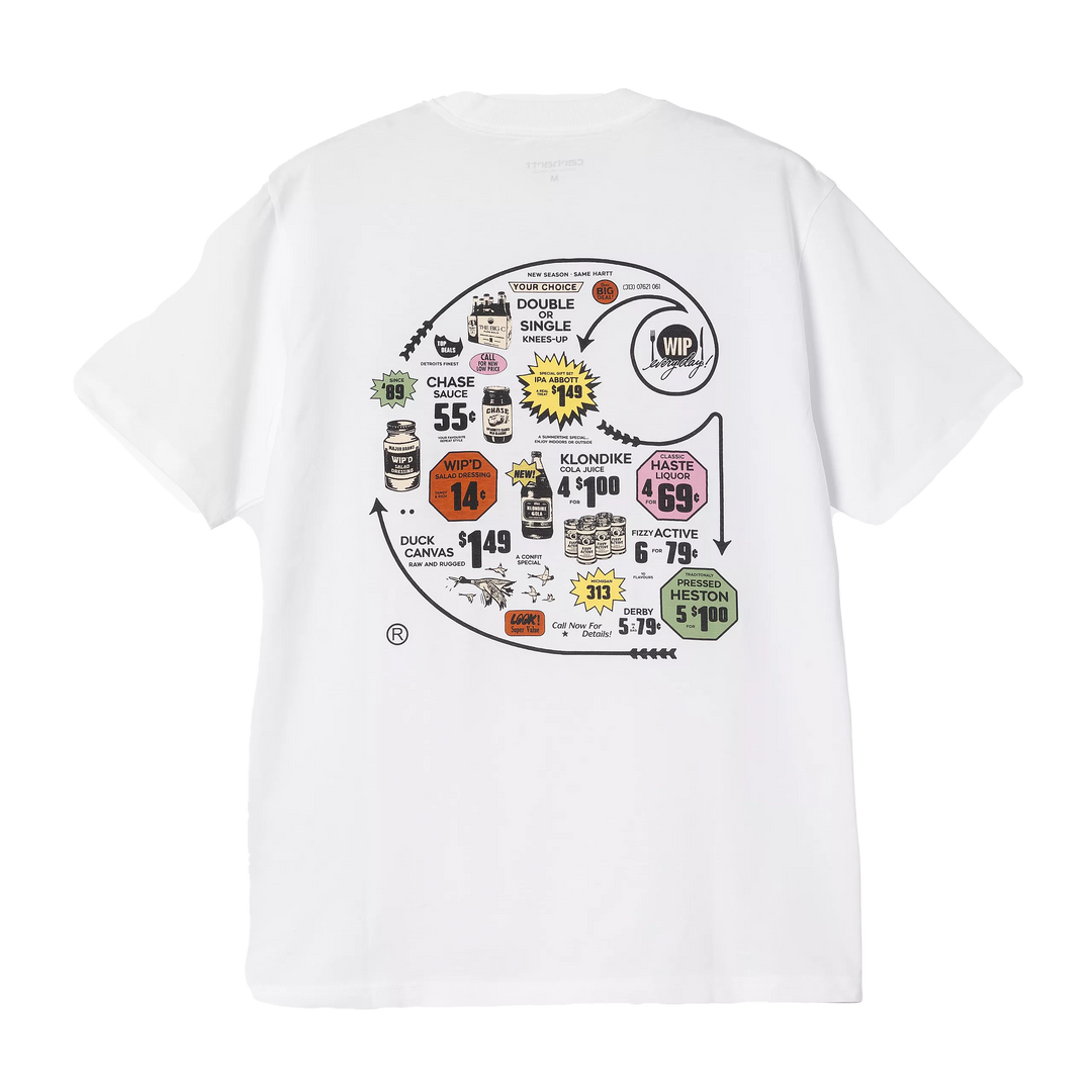 Carharrt WIP S/S Catalogue C Logo T-Shirt White