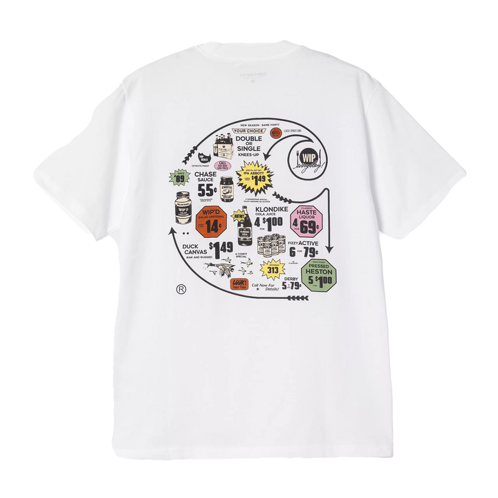 Carharrt WIP S/S Catalogue C Logo T-Shirt White