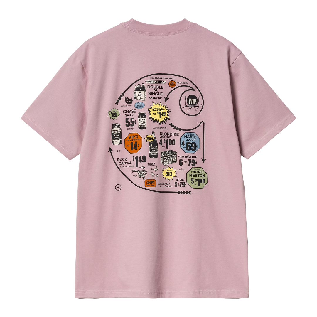 Carharrt WIP S/S Catalogue C Logo T-Shirt Hortensia