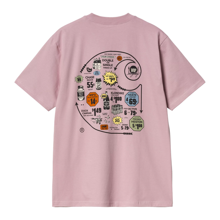 Carharrt WIP S/S Catalogue C Logo T-Shirt Hortensia