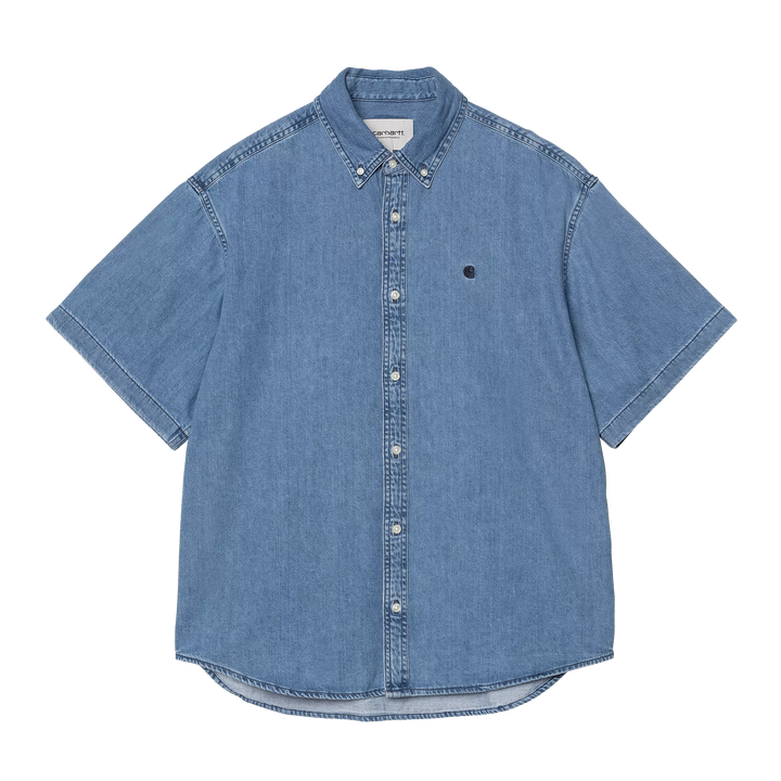 Carhartt WIP S/S Lucas Shirt Blue stone washed